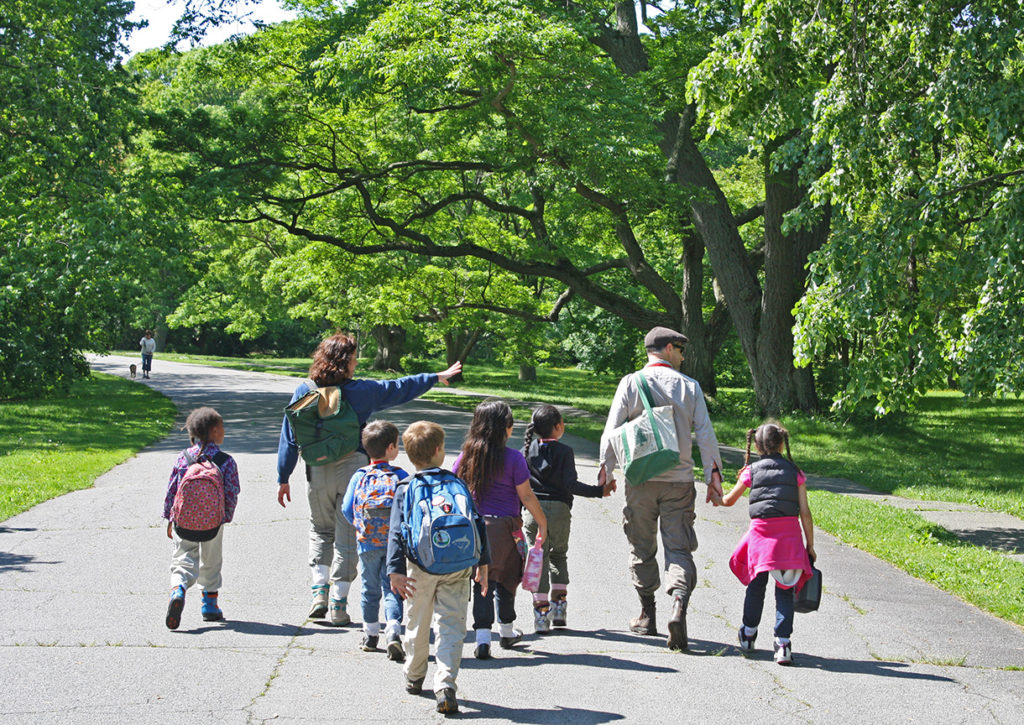 Students visit the Arboretum as part of the Field Study Experiences.